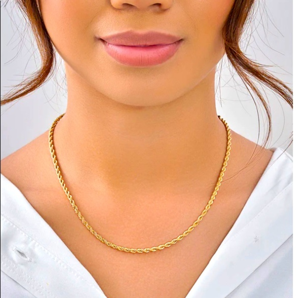 1928 Jewelry Gold Rope Trist Chain Necklace